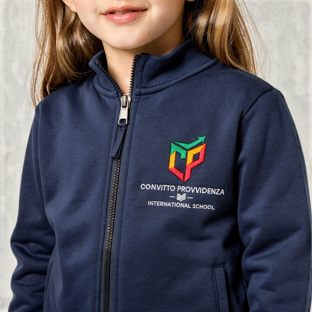Felpa Full-Zip Manica Lunga