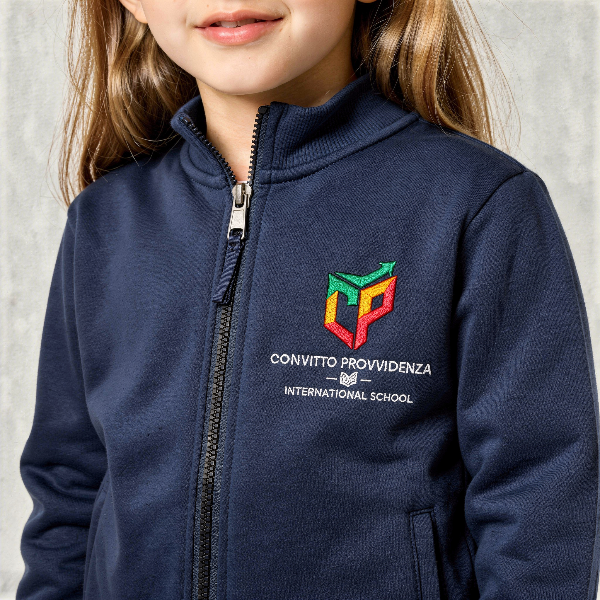 Felpa Full-Zip Manica Lunga