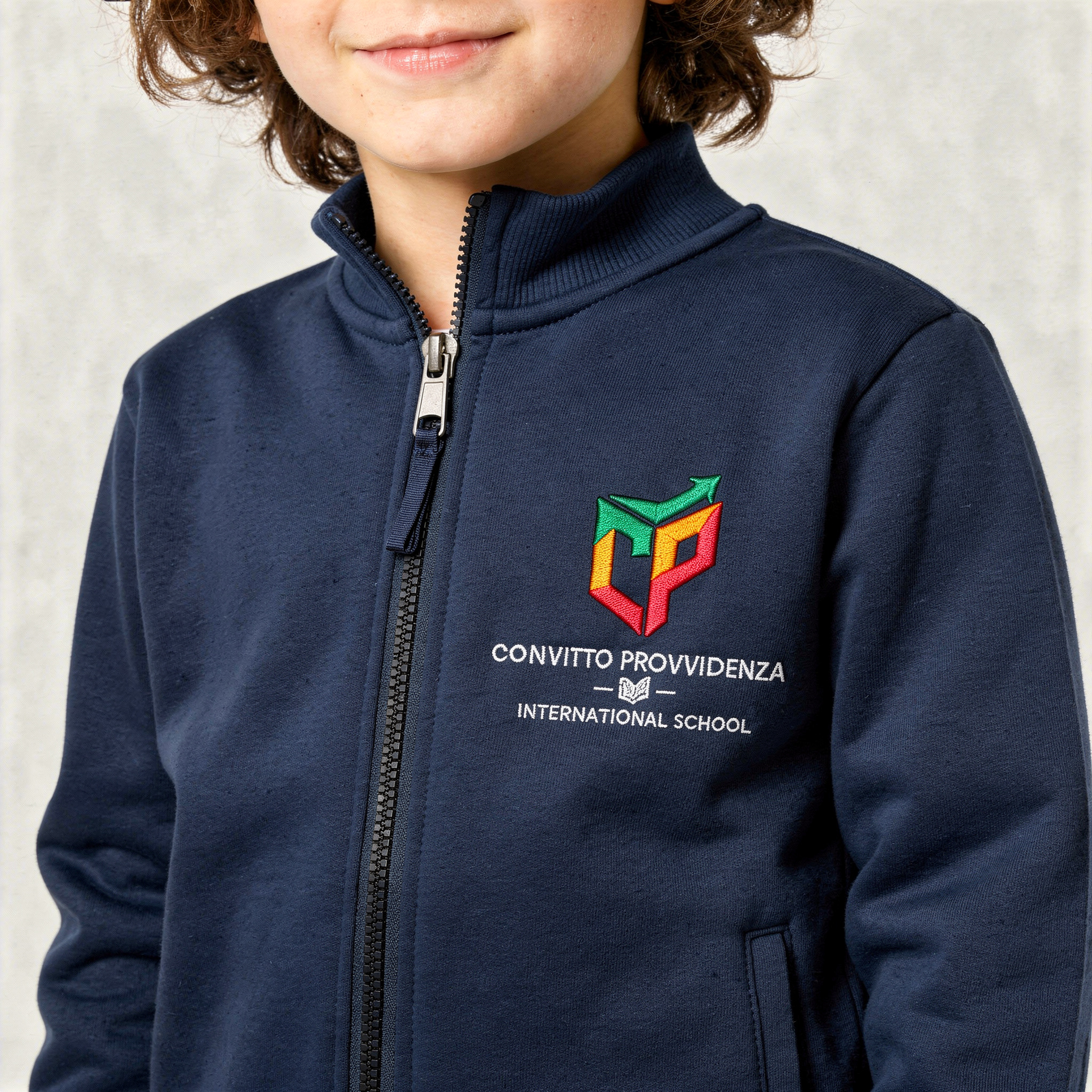 Felpa Full-Zip Manica Lunga
